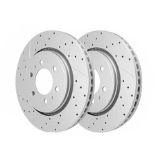Front Drilled Brake Rotors for Ford F-150 Expedition Lincoln Navigator 6 Lugs picture