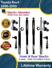 New OE Front & Rear Shocks W/Sway Bar For 1996-1999 Toyota Rav4 9 Year Warranty picture