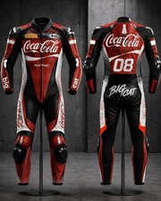 ApexMoto Real Leather Racing Suit 1 or 2 Piece Motorcycle Track Day Riding Suit picture