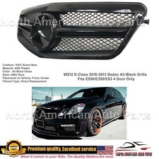 E63 E-Class Grille All Black E350 E550 2010 2011 2012 2013 Sedan Black Star New picture