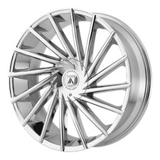 26x10 Asanti Black ABL-18 MATAR Chrome Wheel 5/6 Lug BLANK (30mm) picture