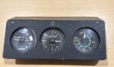 Three-gauge Aircraft Instrument Panel. Salvaged From King Air Simulator. Used picture