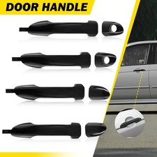 For 2004-2009 Kia Spectra Exterior Smooth Black 4PCS Right Left Side Door Handle picture