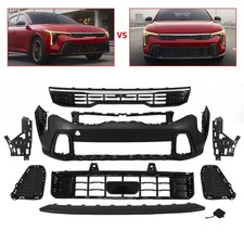 For Kia K4 GT-Line Turbo 2025-2026 Front Bumper Grille w/ Camera Hole Set 9pcs picture