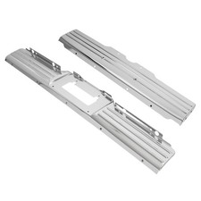 For 1964 Chevy Bel Air Biscayne License Plate Panel Front & Rear Chrome Pair picture