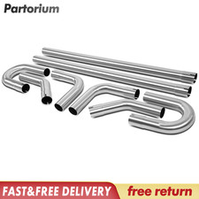 8 PCS 2.25” Custom Exhaust Tubing Mandrel Bend Pipe Straight U Bend 90° Kit picture