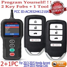 2 Smart Remote Key Fob+ 1 Kit Tool For 2013 2014 2015 Honda Accord 2014 15 Civic picture