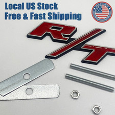 3D Metal Red Chrome Letter Badge For R/T RT Front Grille Emblem Nameplate picture