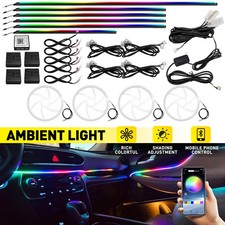 Universal 22 in 1 Car Ambient Lights Kit 1X Symphony RGB LED Interior Strips USA picture