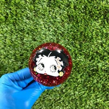 MrGrip 2 inch round resin betty boop shift knob 12MMx1.25 cue ball hotrod picture