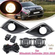 Front Bumper Fog Light Lamp w Cover Wire Kit For Mitsubishi Outlander 2016-2018 picture