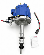 Blue HEI Distributor for Ford Inline 6 170 200 250 Mustang Falcon 5/16 Shaft picture