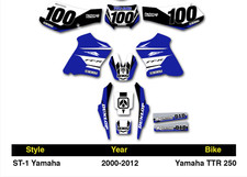 2000-2012 YAMAHA TTR 250 Graphics Kit & Plates Only - MSG US with NAME & NUMBER picture