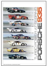 Porsche 935 “Turbo Power At Sebring”  1st on Ebay Car Poster Own It picture