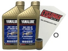Cyclemax Full Synthetic 10W-40 Oil Change Kit fits 1985-2000 Yamaha XT350 picture