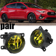 For 12-2015 Subaru Impreza XV Crosstrek Front Bumper Yellow Lens Fog Light LH+RH picture