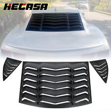 HECASA Rear&Side Window Louvers Cover For 10-15 2011 2012 2013 2014 Chevy Camaro picture