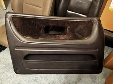 Classic Saab 900 Turbo Convertible Dark Gray Left Leather Top Door Card Panel picture