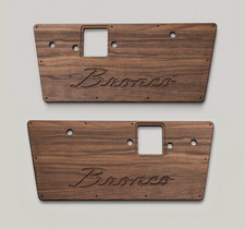 1968-1977 Early Ford Bronco Door Panels - Real Walnut Hardwood -  picture