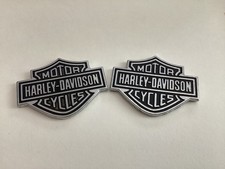2 EA. Harley-Davidson Bar & Shield Metal Emblem Badges. OEM 99352-82Z Small Logo picture
