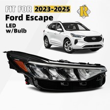 Full LED Headlight For 2023-2025 Ford Escape w/Bulb w/Black Housing Right Side picture