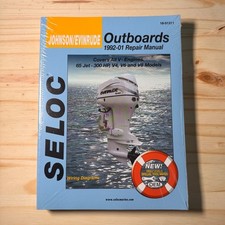 Seloc 18-01311 Johnson Evinrude Outboard Repair Manual 1992-01 V4 V6 V8 65-300HP picture