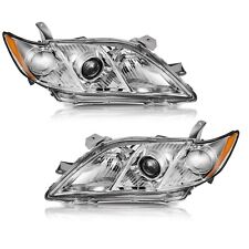WEELMOTO Headlights Headlamps Pair Driver Passenger For 2007-2009 Toyota Camry picture