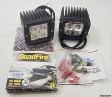 2 Alpena QuadFire Off-Road Driving CREE LEDs 16W White Lights #70623 picture