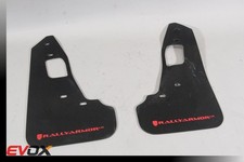 Rally Armor FRONT Mud Flaps Black  Mitsubishi Lancer Evolution EVO X 78 picture