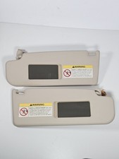 2000-2003 Volkswagen Beetle Driver Left & Passenger Right Side Sun Visor Tan OEM picture