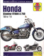 NEW PRINTED BOOK 1988-2019 Honda Shadow VT600 VT750 Repair Service Manual 23979 picture