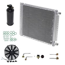 A/C Universal Condenser & Fan Kit Parallel Flow 11 x 21 O-ring #6 And #8 picture