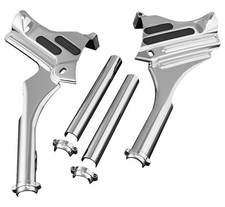 Kuryakyn 7866 Chrome Deluxe Neck Covers for Harley 95-07 Touring picture