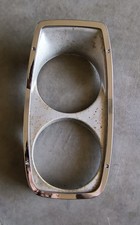 1965 Ford Galaxie Headlight Lamp Surround Bezel Trim, Chrome, Left Driver Side picture