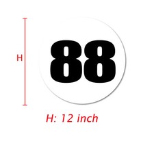 Custom Number Circle 8