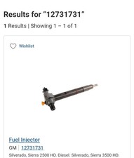 Genuine GM Fuel Injector 12731731 picture