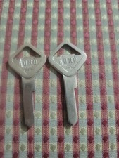Vintage NOS Ford Crest Shield Automotive Key Blanks USA Diamond Head Uncut Pair picture