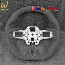 Custom Full Alcantara Sport Steering Wheel For Ford Mustang GT 2015-2023 picture