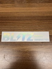 Blitz Japan Sticker Die Cut Decal In Oil Slick Neo Chrome JDM picture