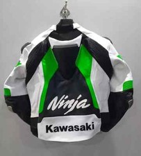 Kawasaki Ninja Motorcycle Racing Leather Jacket | Biker Sports Equipment for ... picture