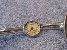 Vintage 1930‘s 1940‘s JOMA Accessory Thermometer MIRROR Door Mount Side View picture