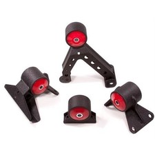 Innovative for 07-13 Mitsubishi Evolution 4B11T Black Steel Mounts 75A Bushings picture