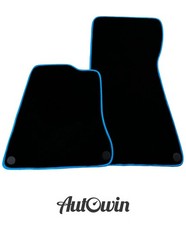 Black Floor Mats with Blue Trim for McLaren MP4-12C (2011-2014) picture