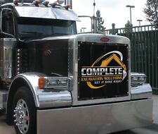 GrilleAdz Custom Printed Bug Screen Any Image Peterbilt 379 Extended/ Long hood picture