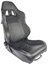 JEGS GS-1 High Back Sport Seat Driver or Passenger Side Black picture