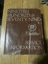 Vintage 1979 Cadillac Service Information Manual Shop Repair Book OEM Factory picture