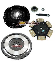 FX XTREME 6-PUCK 1900 LBS CLUTCH KIT+RACE FLYWHEEL FOR 92-93 ACURA INTEGRA 1.7L picture