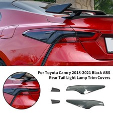 For Toyota Camry 2018 2019-2022 2023 Black ABS Rear Tail Light Lamp Trim Cover picture