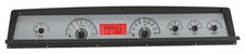 Dakota Digital 71-76 Chevy Impala Analog Gauge System Silver Red VHX-71C-CAP-S-R picture