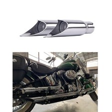 SHARKROAD Gp Shorty Style Slip On Mufflers For Harley Softail1986-2017 Upgrading picture